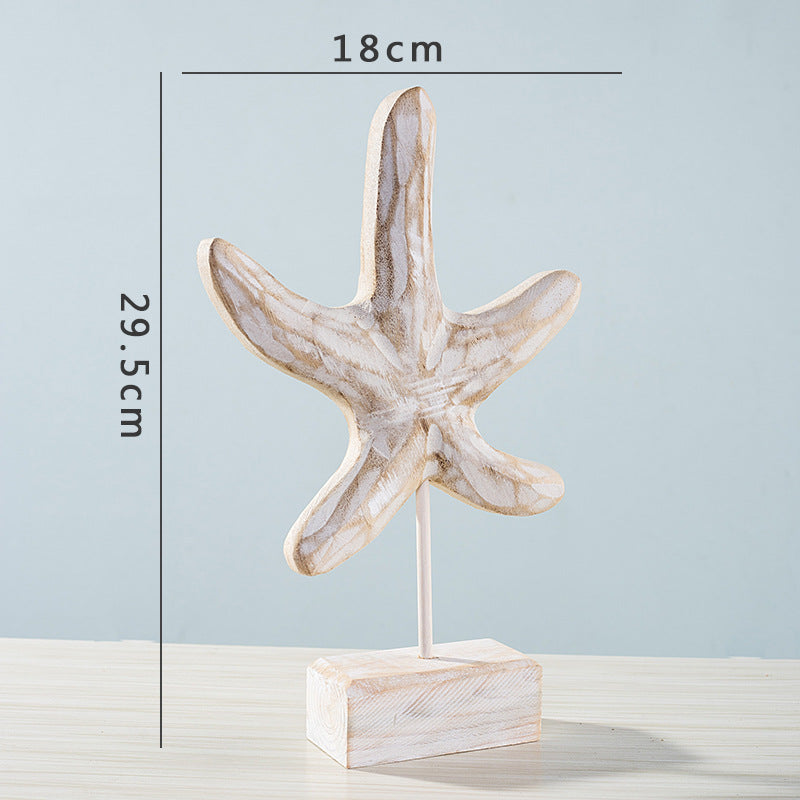Coastal Home Decor Set Starfish Seahorse Conch – Beach Style Living Room Decor