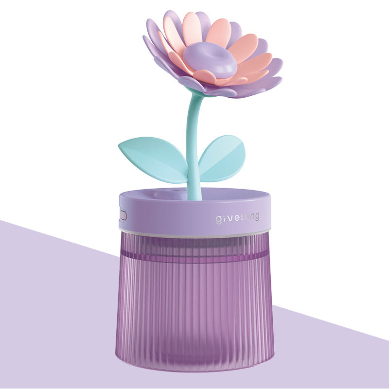 Mini Flower Air Humidifier – USB Diffuser for Bedroom, Dorm & Desk Decoration