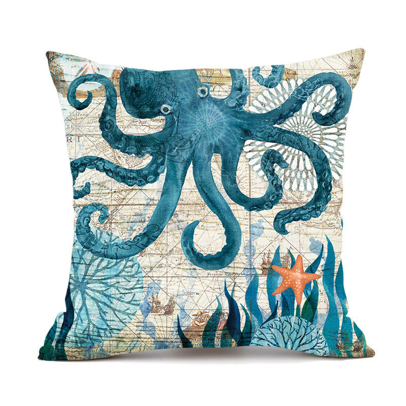 Ocean-Inspired Turtle Pillow Cases for Relaxing Spaces