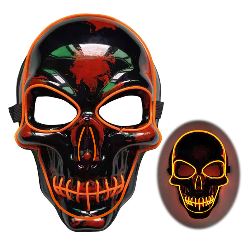 Halloween Skeleton Mask with Cool LED Glow