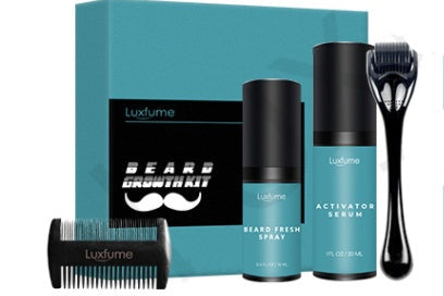 Beard Growth Oil Set – Fuller, Thicker Beard Serum for Patchy Beard Repair