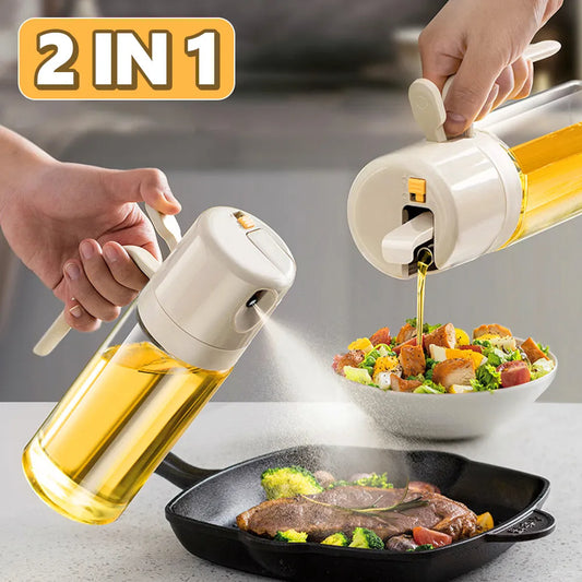 2-in-1 Oil Sprayer for Easy Cooking and Grilling