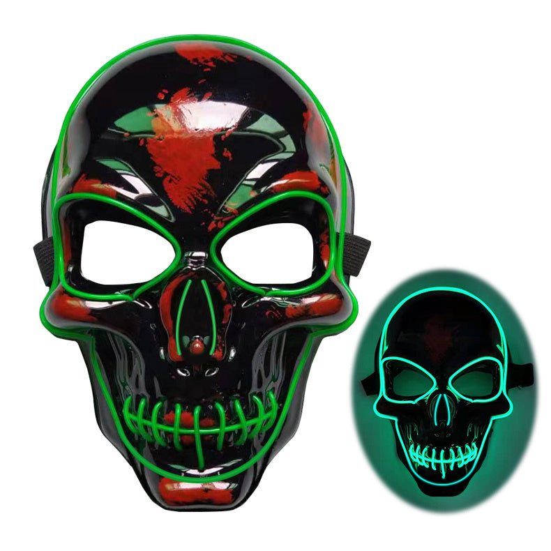 Halloween Skeleton Mask with Cool LED Glow