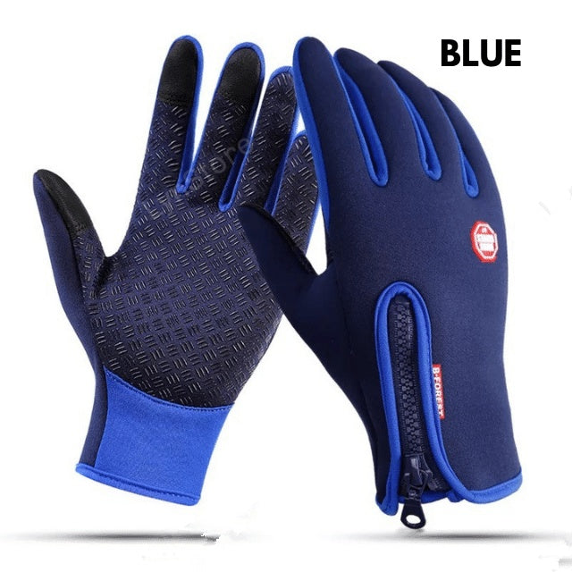 Winter Motorcycle Riding Gloves – Waterproof, Windproof, and Fleece-Lined