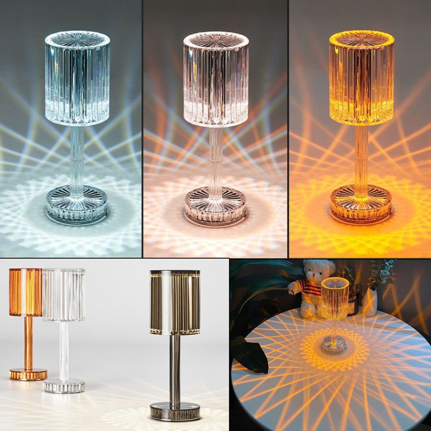 Luxury-Inspired Crystal Lamp for Home or Hotel Vibes