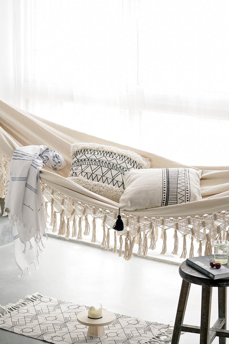 Macramé Hammock Chair – Spacious Boho Comfort for Two