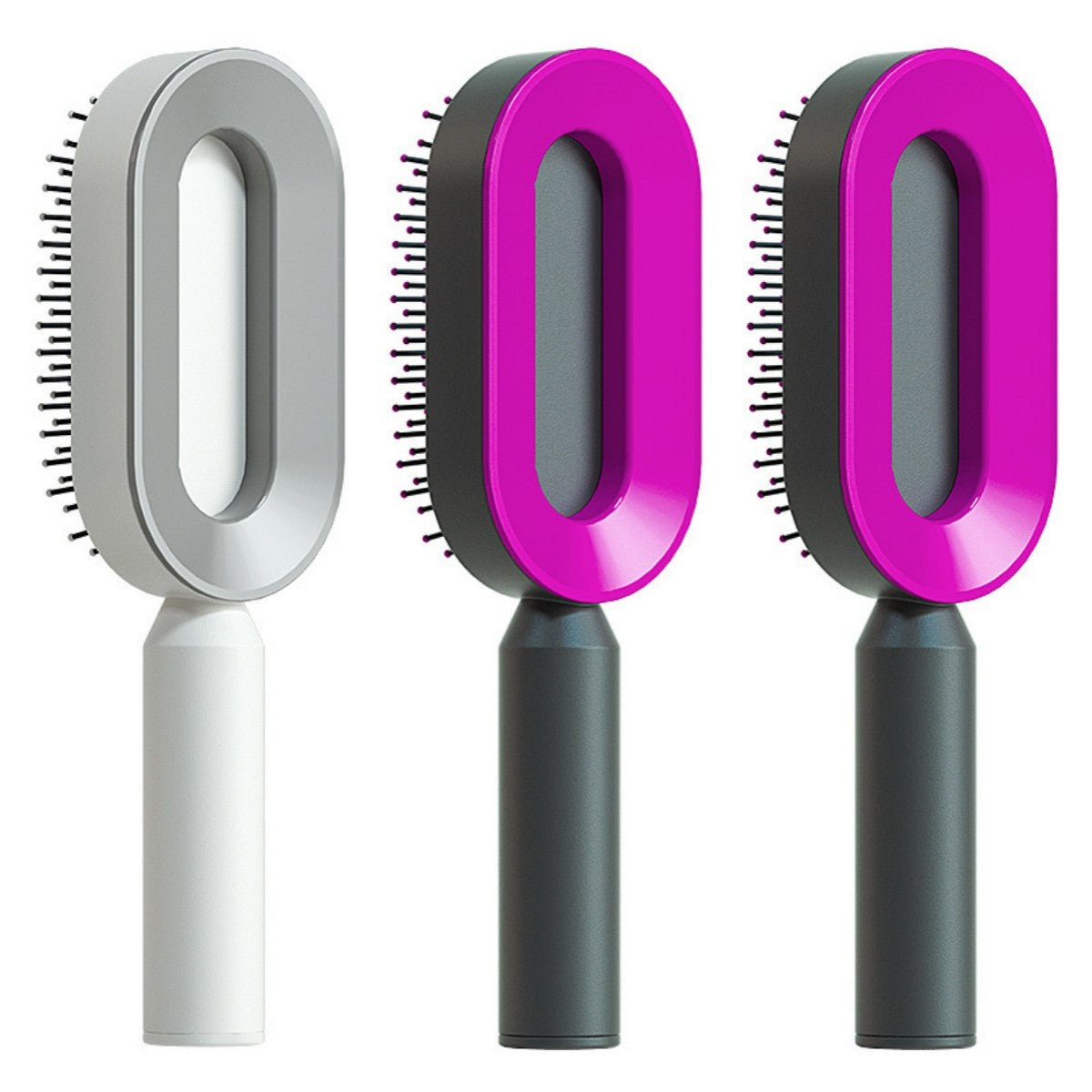 Self-Cleaning Hair Brush – Detangling & Smoothing with One-Click Hair Removal