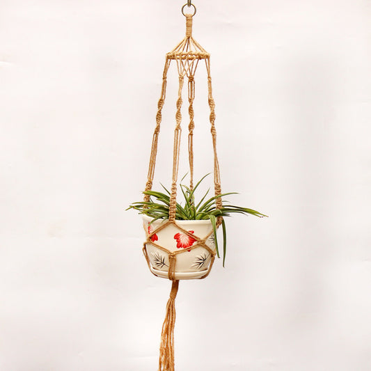 Vintage Macrame Plant Hanger – Cozy Boho Vibes for Home