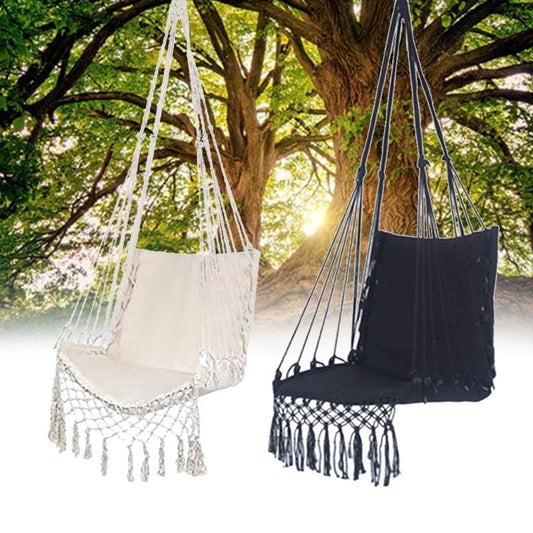 Bohemian Macrame Hammock Seat – Comfort Meets Style