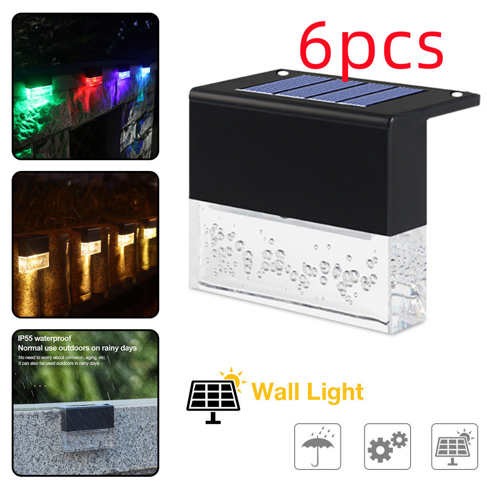Solar LED Outdoor Fence Lights – Waterproof RGB Step Lights for Garden, Yard & Stairs