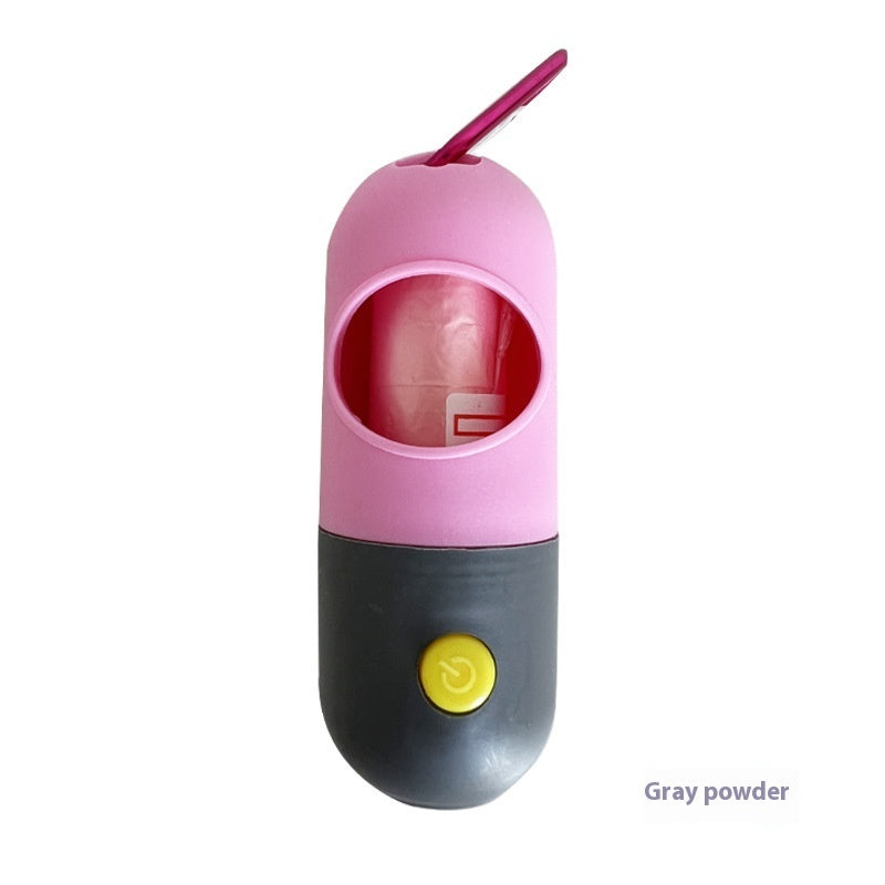 Dog Walking Accessory – LED Poop Bag Dispenser for Safe Night Walk
