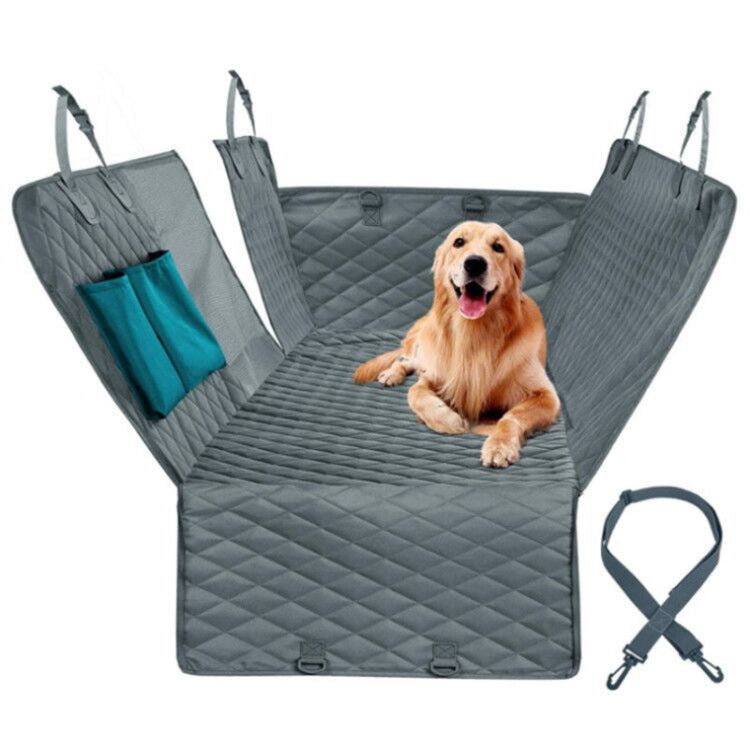 Premium Pet Car Seat Cover – Waterproof Scratch-Proof Backseat Protector with Mesh Window