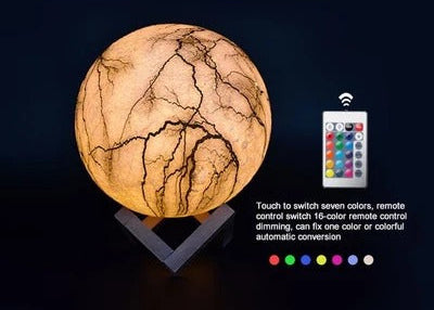 Moon Light LED Night Lamp 3D – Painted Lunar Ambient Light for Bedroom & Cozy Home Decor