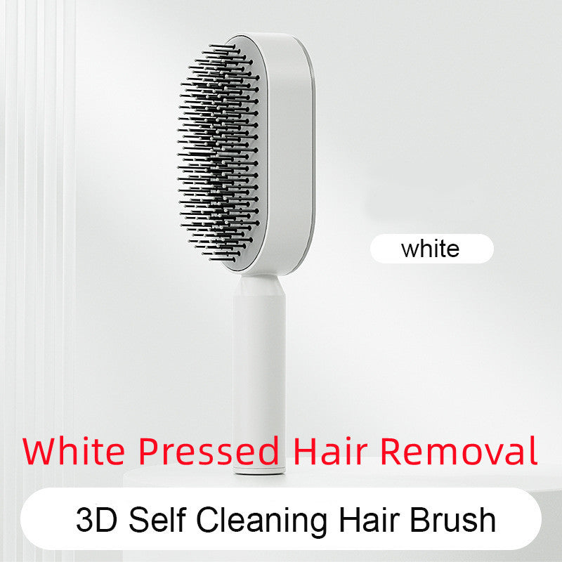Self-Cleaning Hair Brush – Detangling & Smoothing with One-Click Hair Removal