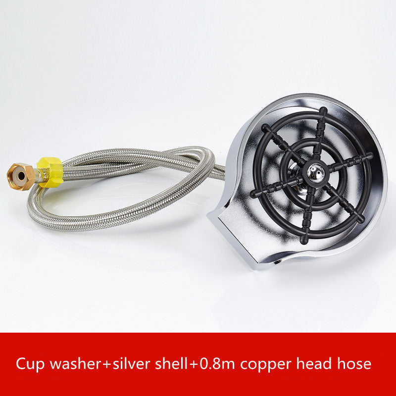 High-Pressure Bar Counter Cup Washer Sink Attachment