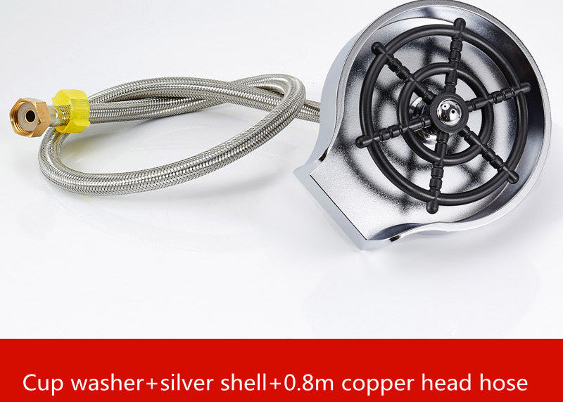 High-Pressure Bar Counter Cup Washer Sink Attachment