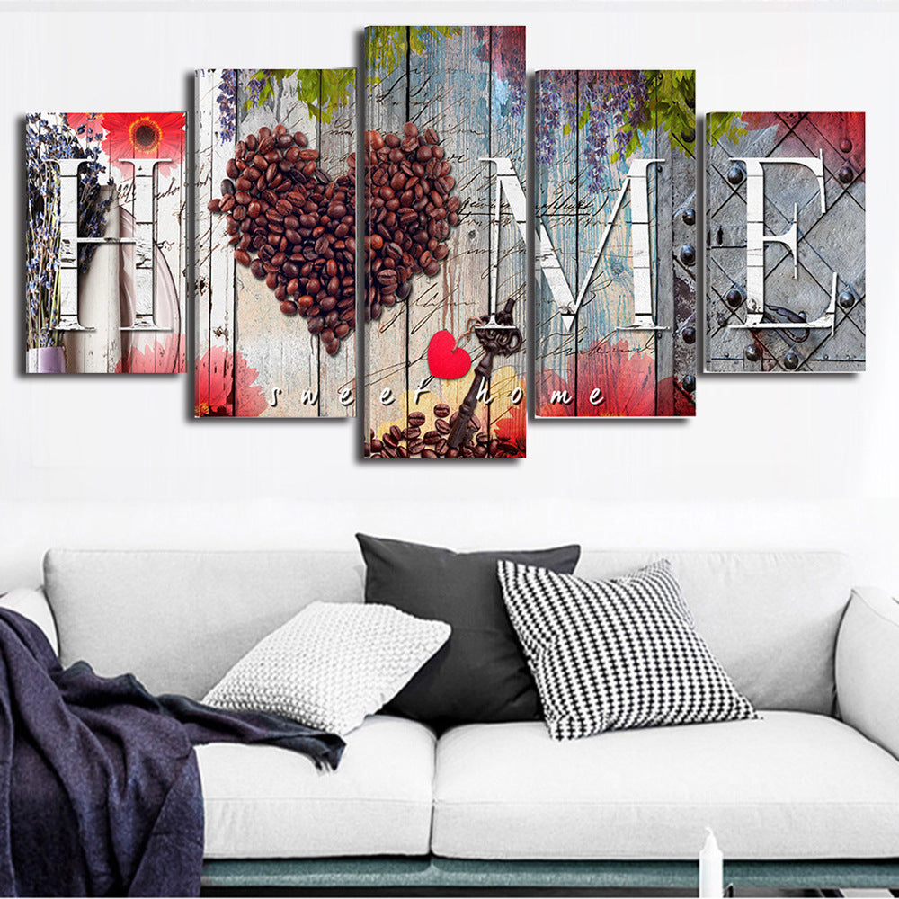 Home Sweet Home Wall Sign – Charming Wall Art for Modern Interiors