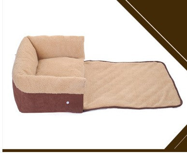 Soft Flip Pet Nest Bed – Comfortable Blanket for Small Pets