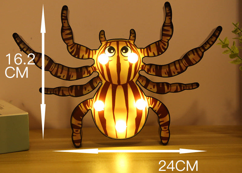 Spooky Halloween LED Lights – Outdoor & Indoor Decorative Pumpkin, Skull & Bat
