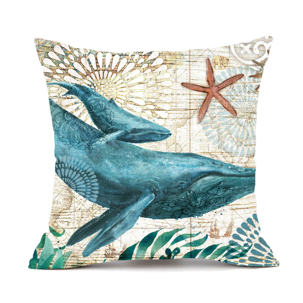 Ocean-Inspired Turtle Pillow Cases for Relaxing Spaces