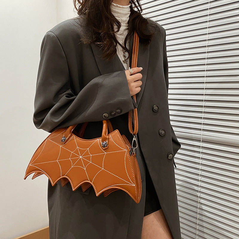 Cute Spider Web Shoulder Bag for Spooky Season