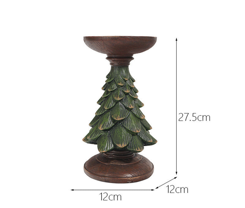 Resin Christmas Tree Candlestick – Add Holiday Magic Easily
