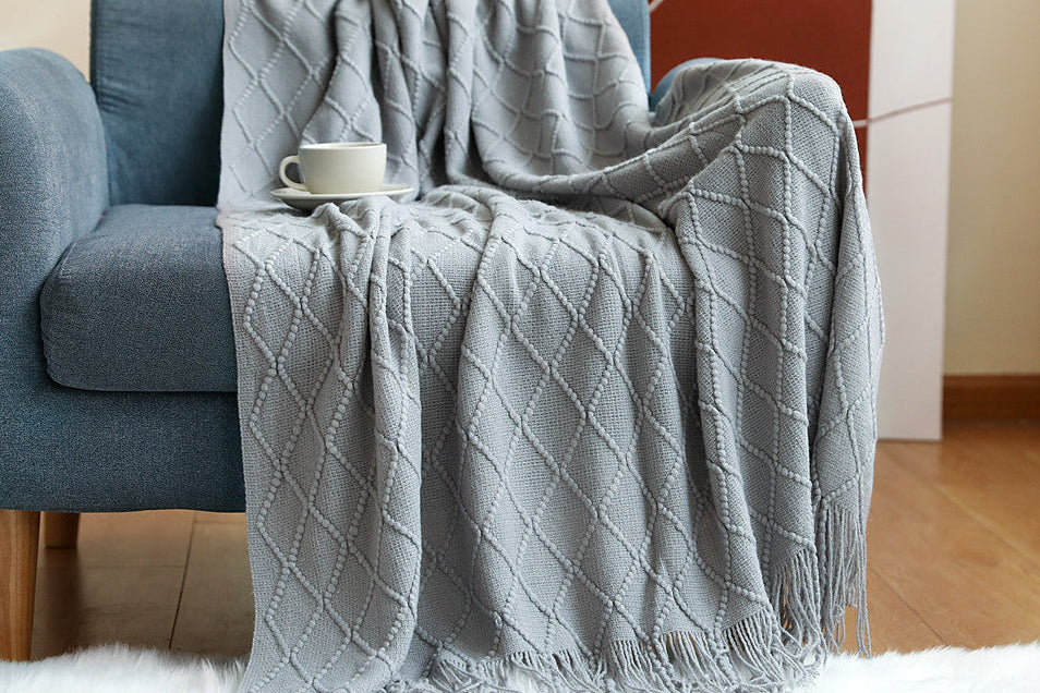 Minimalist Nordic Sofa Blanket Cover – Stylish Couch Protector
