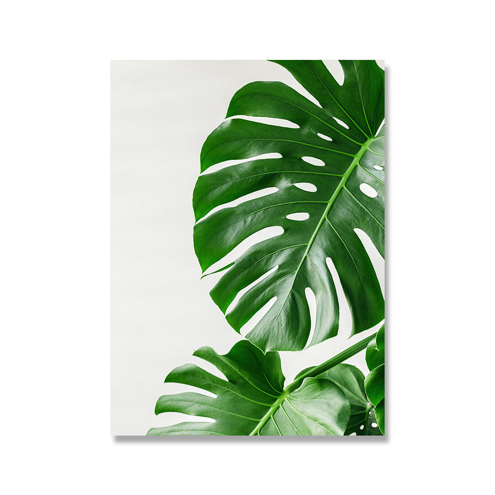 Green Plant Canvas Painting for Fresh Home Vibes