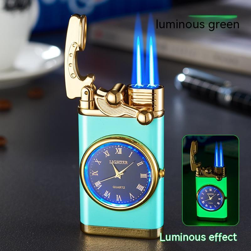 Electric Watch Lighter Men – Windproof Blue Flame Creative Wrist Watch Lighter Gift