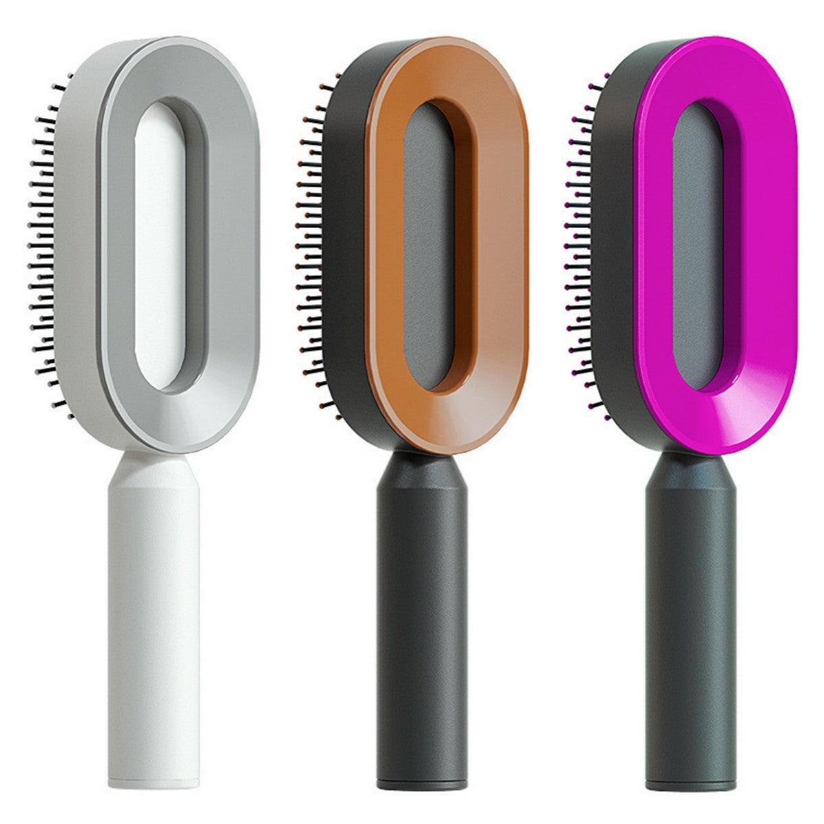 Self-Cleaning Hair Brush – Detangling & Smoothing with One-Click Hair Removal