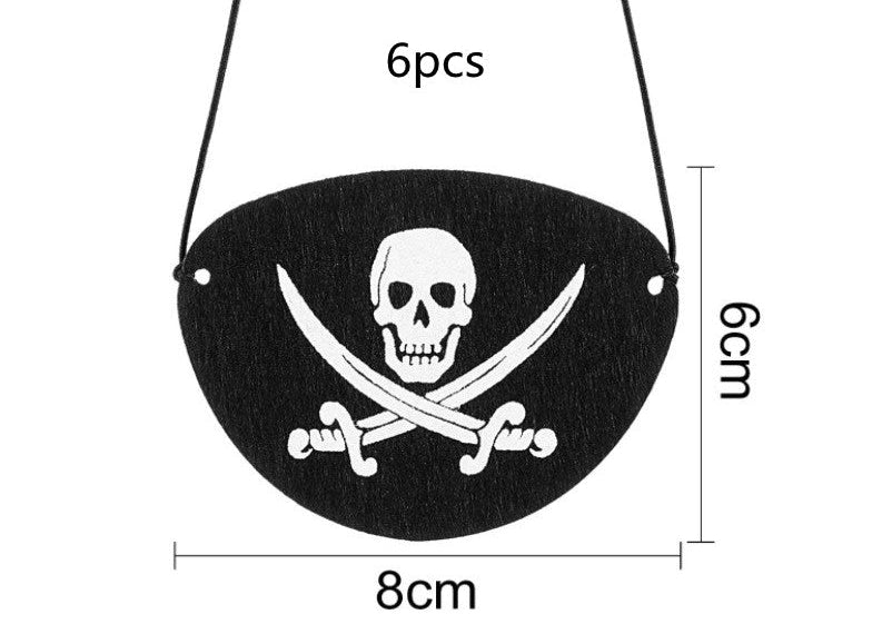 Halloween Kids Pirate Accessories – Captain Hat & Eye Patch for Party Costume & Cosplay