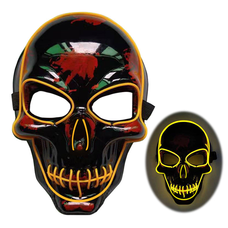 Halloween Skeleton Mask with Cool LED Glow