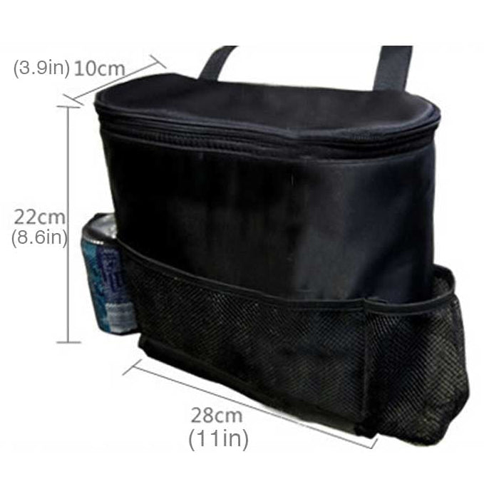 Car Seat Storage Organizer with Cooler Bag – Thermal Multifunction Car Organizer for Travel