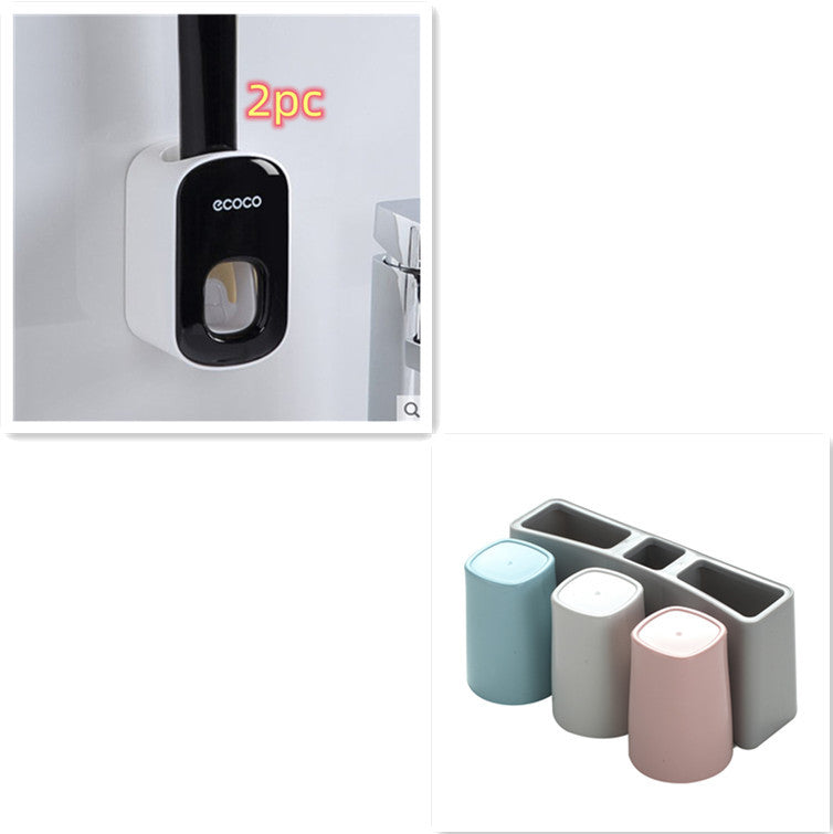 Bathroom Organizer & Toothpaste Dispenser for Everyday Ease