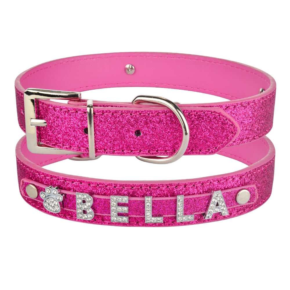 Custom Name Dog Collar – DIY Alphabet Pet ID Collar for Safety & Style