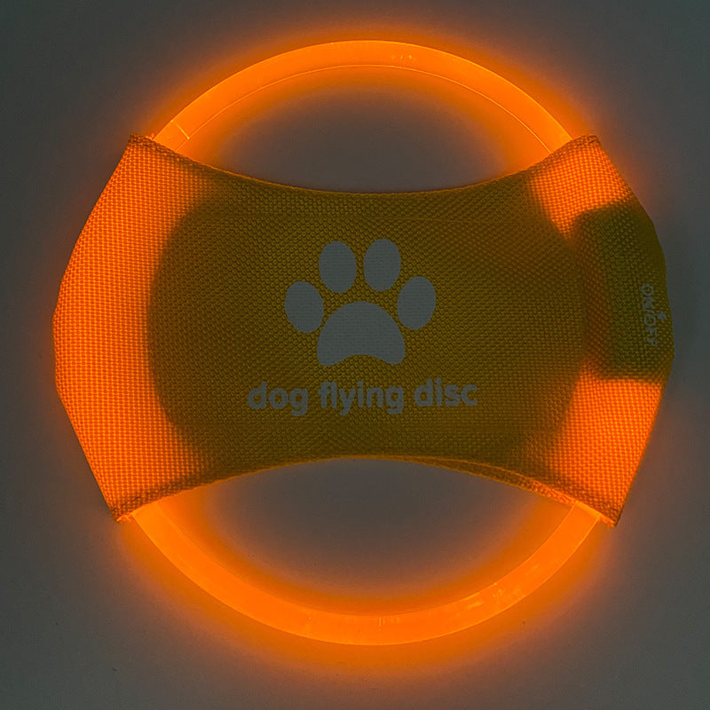 Glowing Dog Frisbee – LED Flying Disc for Training & Play