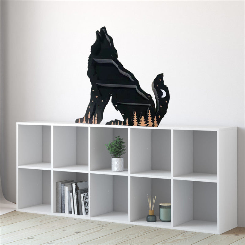 Modern Crystal Wolf Decoration Ornament – Stylish Home Display Rack for Luxury Room Aesthetic