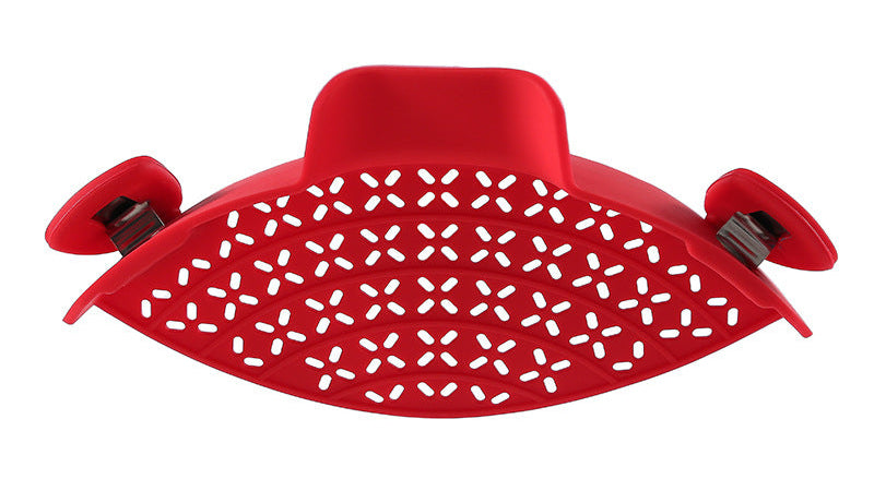 Silicone Pot Strainer Clip – Easy Drain Stopper for Mess-Free Cooking