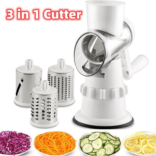 3-in-1 Veggie Slicer – Quick, Easy Kitchen Prep