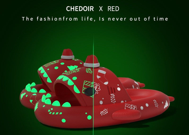 Glowing Shark Slippers for Fun Cozy Nights at Home