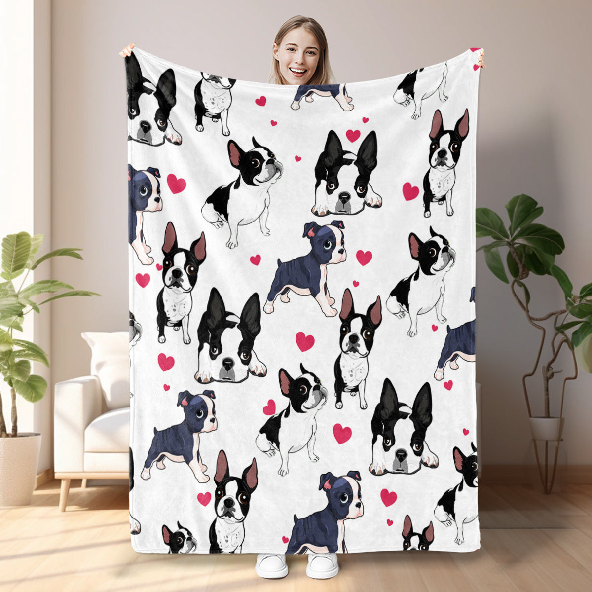 Cozy Fleece Dog Blanket – Perfect Snuggle Throw for Small & Large Dogs on bed, sofa, or couch