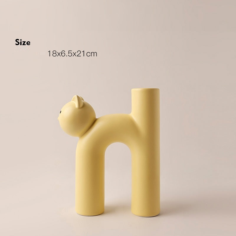 Fun Cat Vase – Bring Joy to Your Desk or Shelf