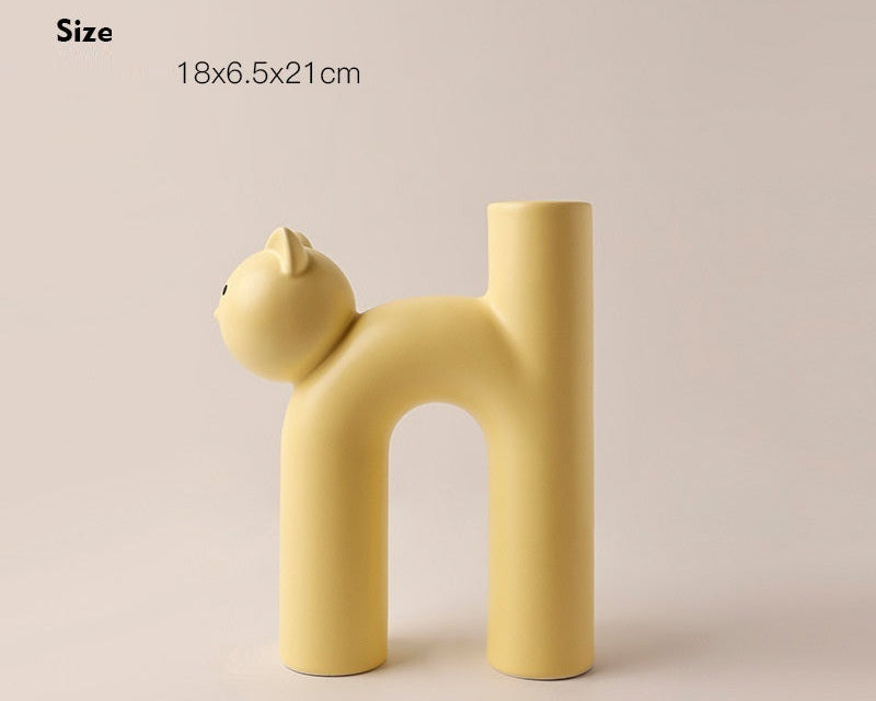 Fun Cat Vase – Bring Joy to Your Desk or Shelf