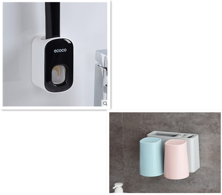 Bathroom Organizer & Toothpaste Dispenser for Everyday Ease