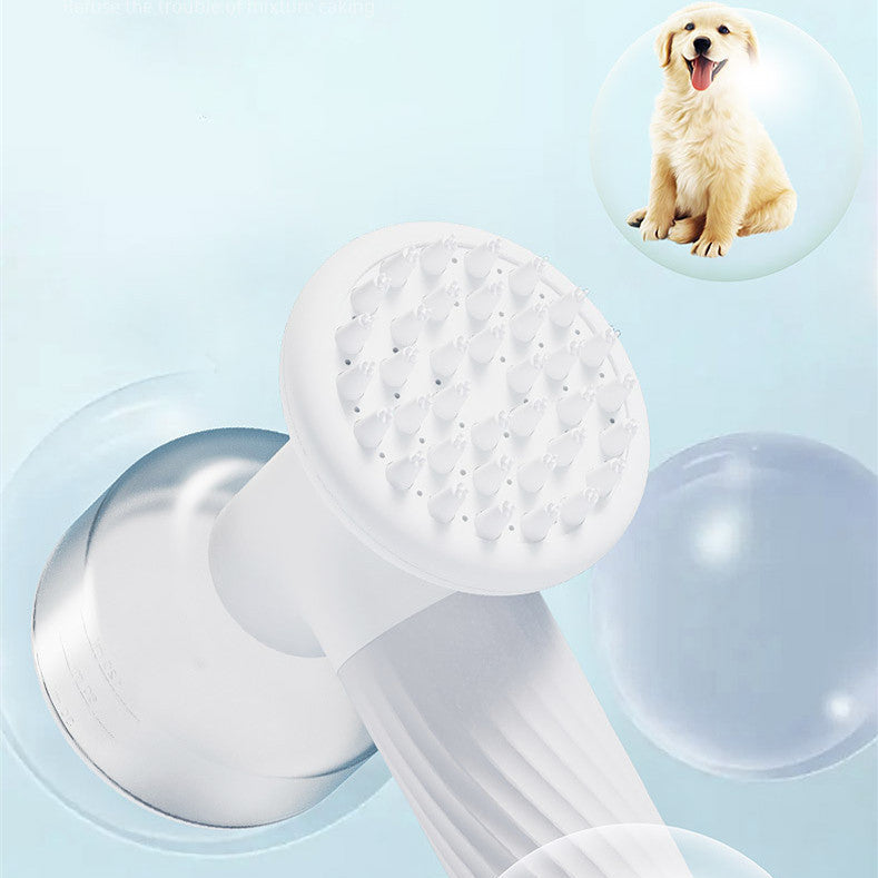 Foaming Dog Shampoo Brush – Electric Pet Bath Scrubber for Cats & Dogs