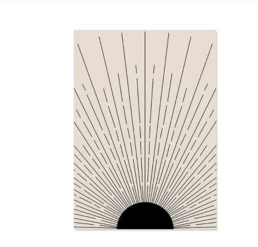 Boho Abstract Lines Canvas – Chic Wall Art Deco