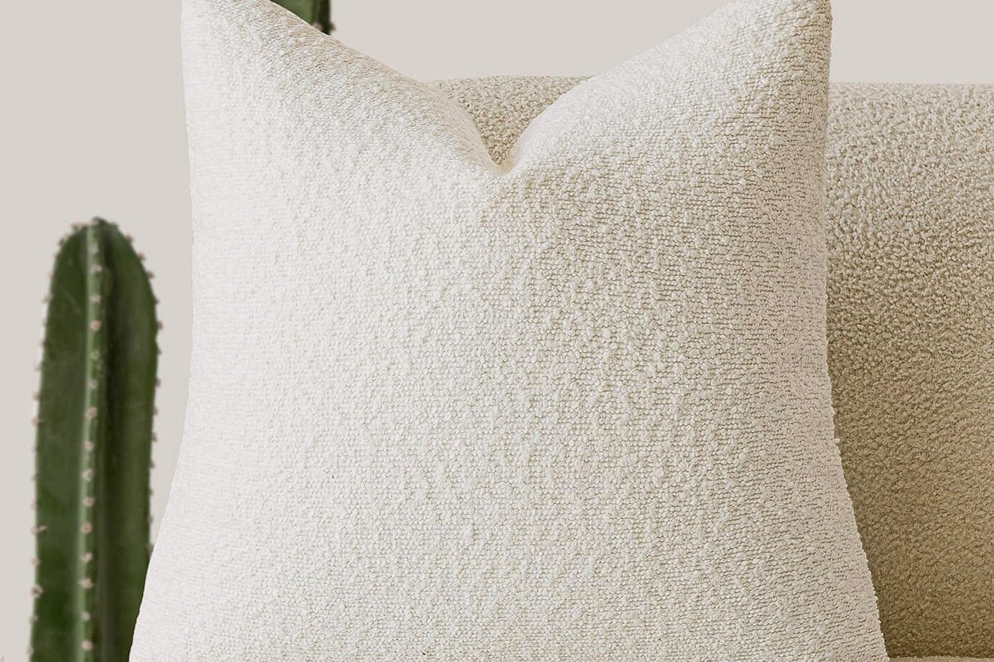 Cozy Bouclé Pillow Cases – Accent Throw Covers for Sofa, Chair & Bedroom