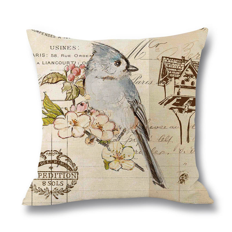 Cozy Printed Linen Throw Pillow for Everyday Comfort