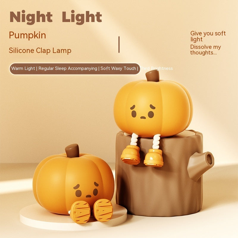 Adorable Pumpkin Night Light for Kids & Spooky Nights