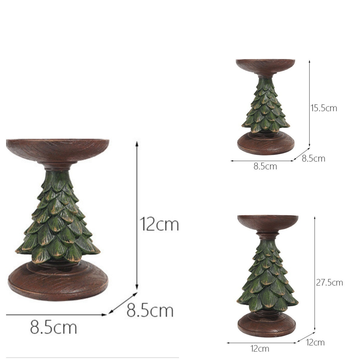 Resin Christmas Tree Candlestick – Add Holiday Magic Easily